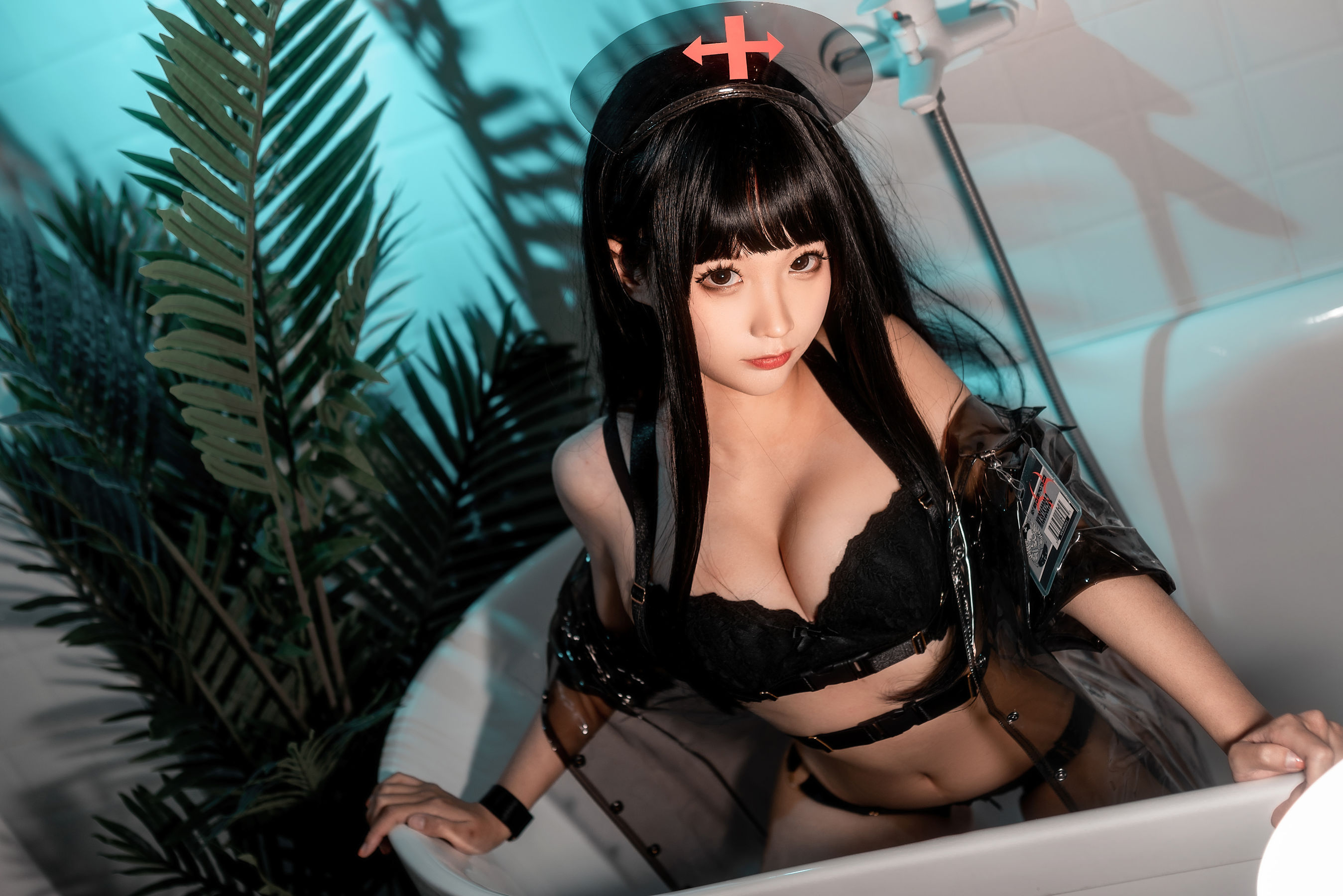 [Net Red COSER Photo] Anime Blogger Stupid Momo-Gelcoat Nurse Black Page 34 No.bafde1