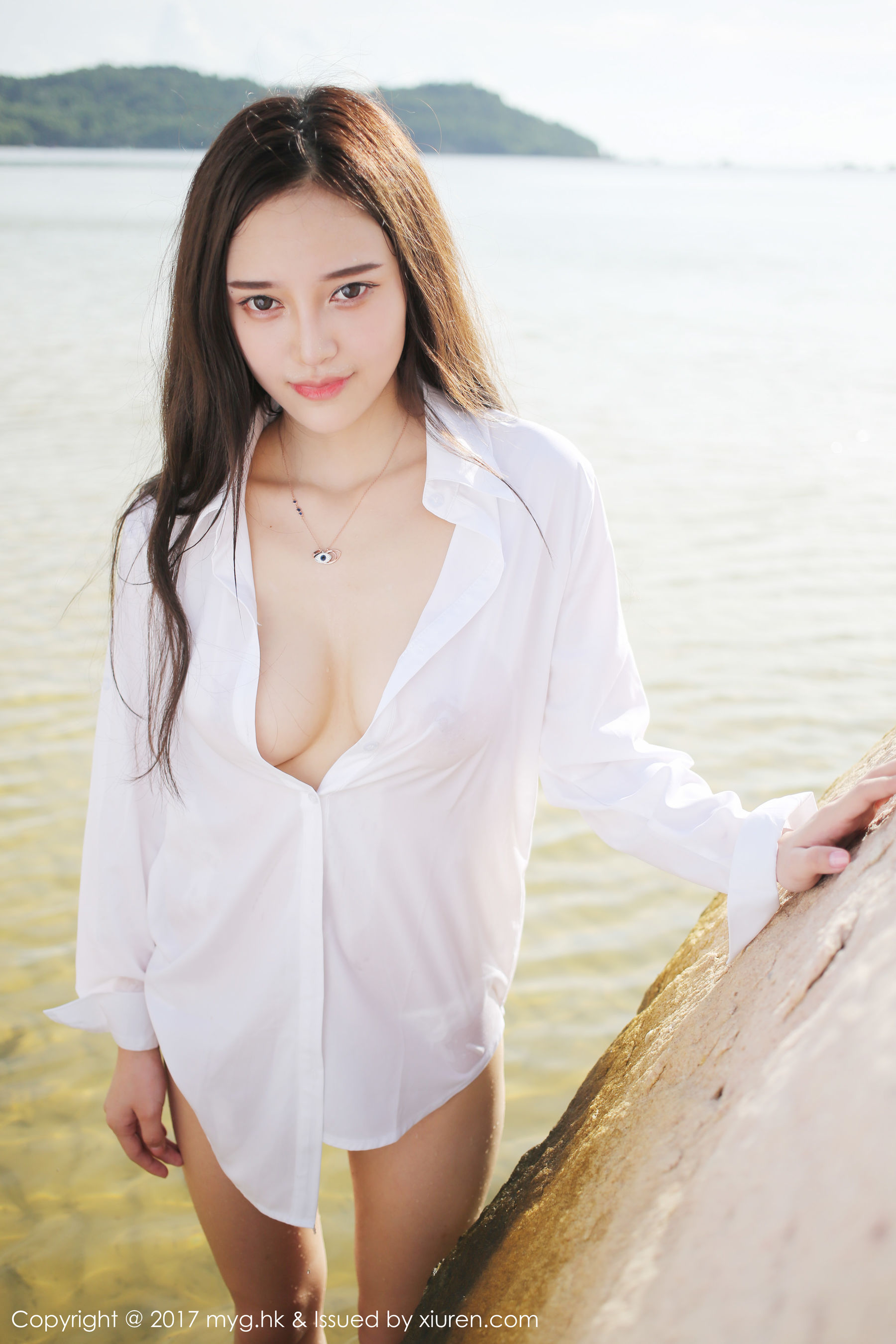 Tang Qier il "Seaside White Shirt + Short Skirt Series" [Beauty My Girl] VOL.259 Pagina 38 No.e6c3df