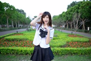Taiwan bellezza Queena Lin Mojing raccolta di foto "tentazione uniforme"